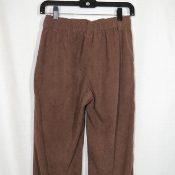 Halara Acorn Brown Corduroy Pleated Zip Up Pants With Pockets Size XS - Picture 7 of 9